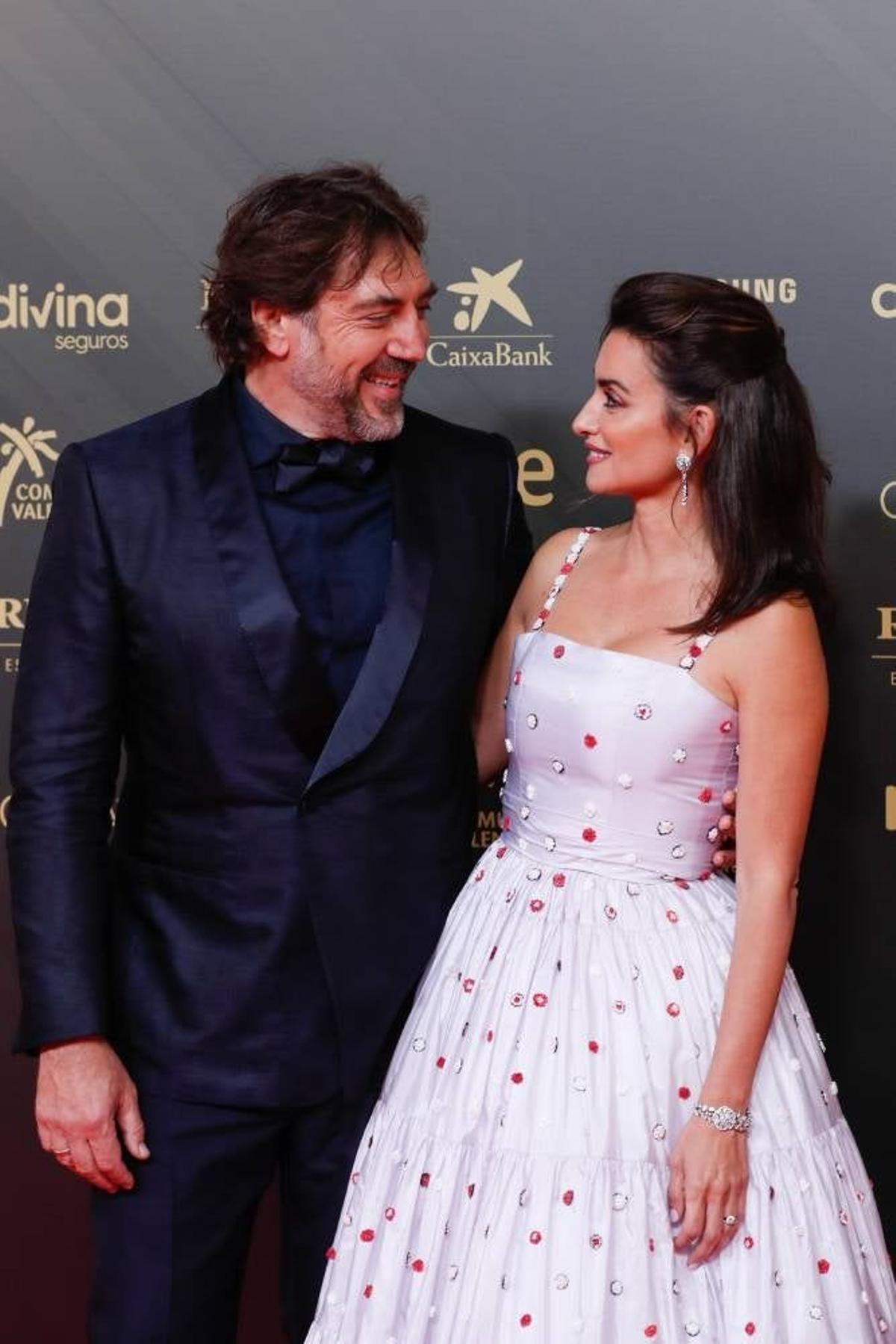 Javier Bardem y Penélope Cruz en los Premios Goya 2020