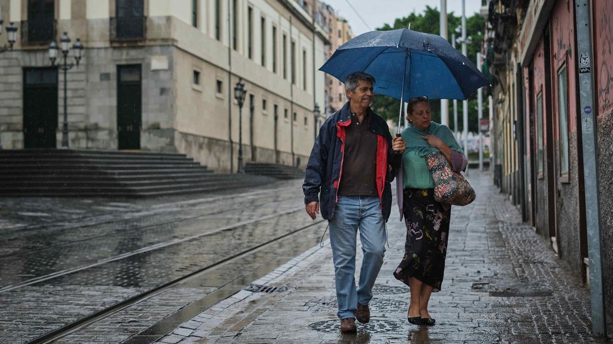 Primeras lluvias en Tenerife en la mañana del sábado 24 de septiembre de 2022