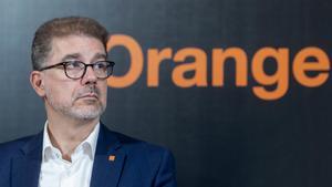 El consejero delegado de Orange España, Ludovic Pech, ofrece una rueda de prensa para presentar los resultados correspondientes al primer semestre del año de Orange, en el Hotel Rosewood Villa Magna, a 26 de julio de 2023, en Madrid (España).