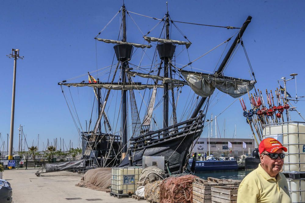 La Nao Victoria está atracada en el puerto de Torrevieja hasta el 22 de abril para ser visitada