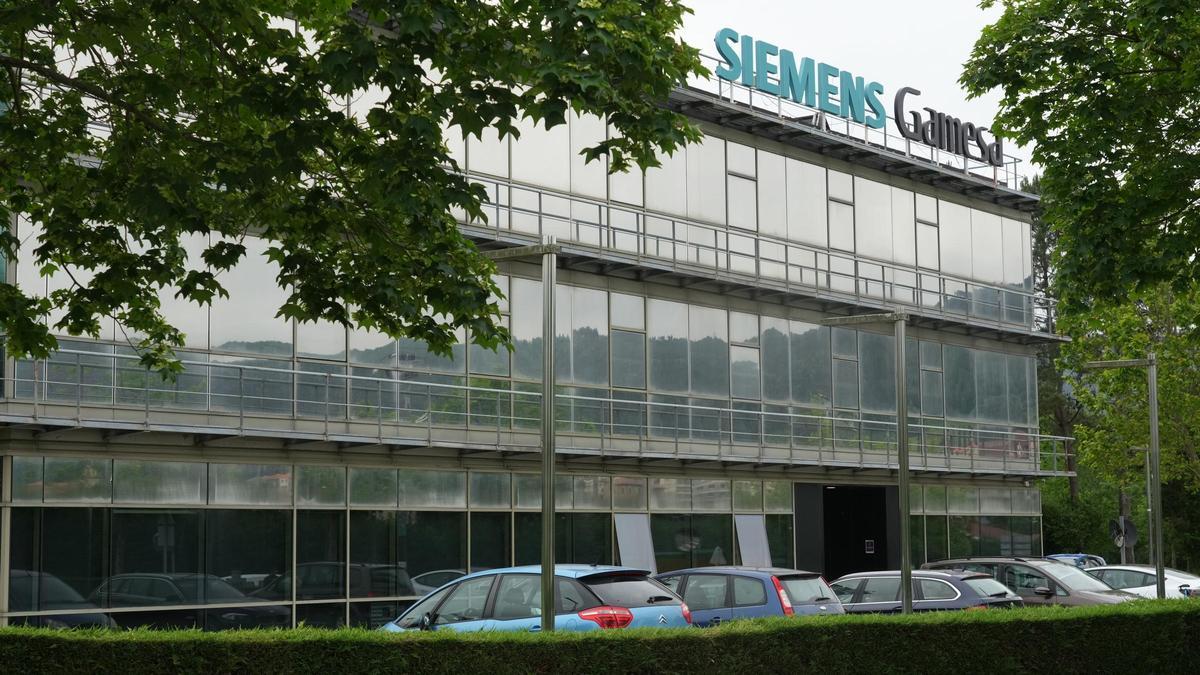 Fachada del edificio de Siemens Gamesa en Zamudio (Vizcaya).