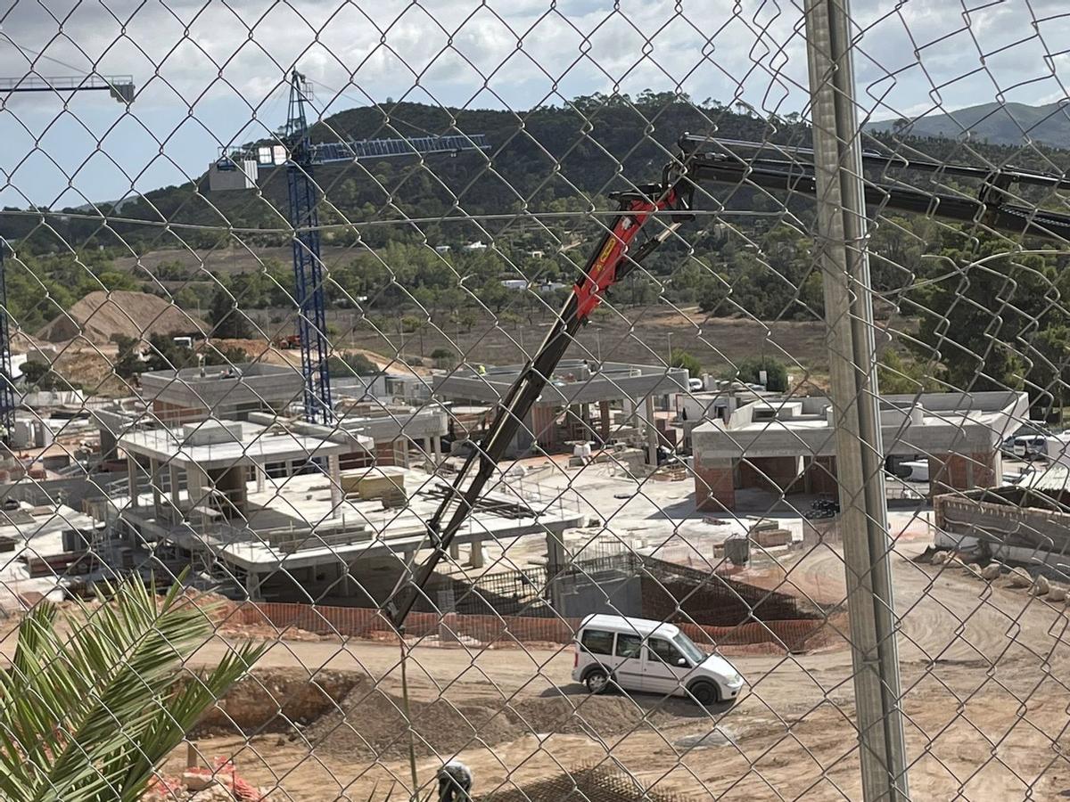 Imagen de las obras denunciadas por el PSOE de Sant Antoni.
