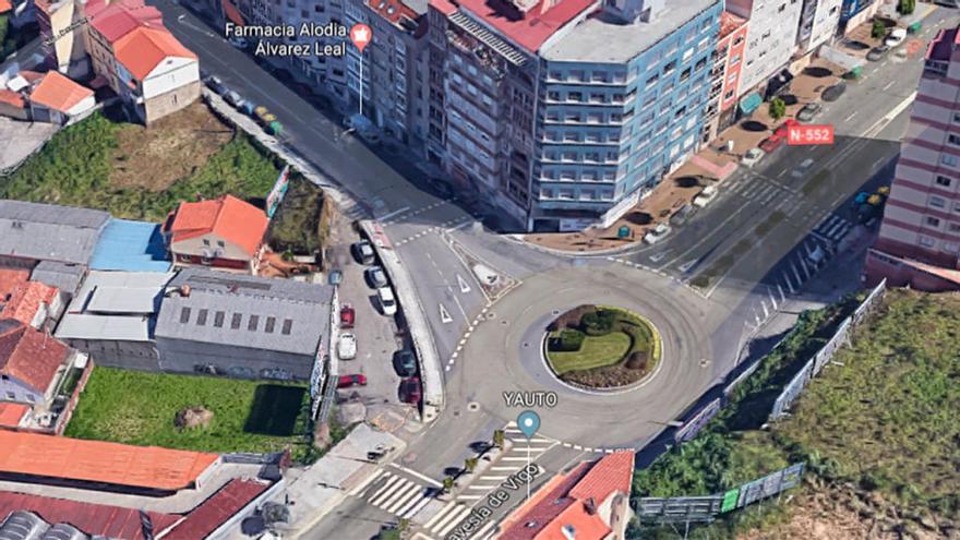Cinco heridos leves en un accidente múltiple al final de Travesía de Vigo