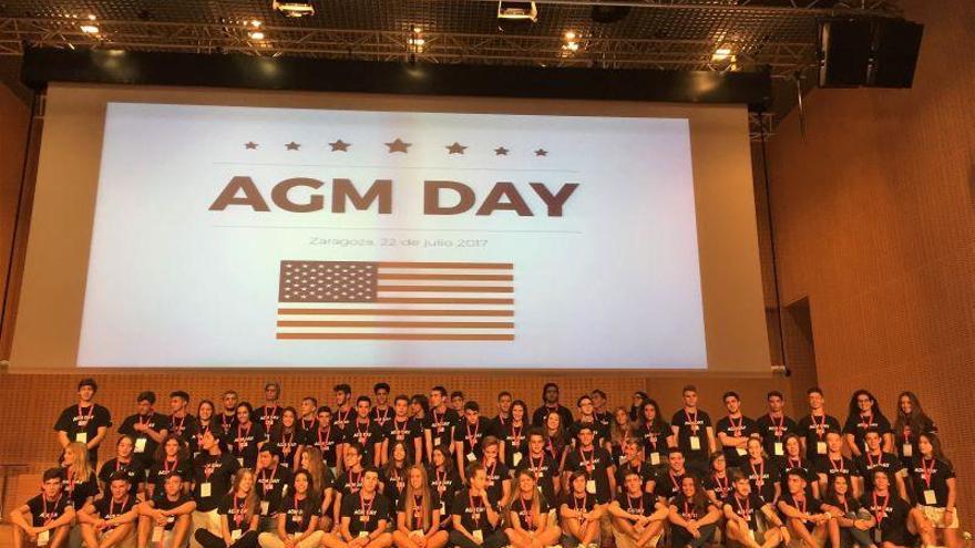 AGM despide en Zaragoza a los estudiantes españoles que comienzan su aventura en EEUU