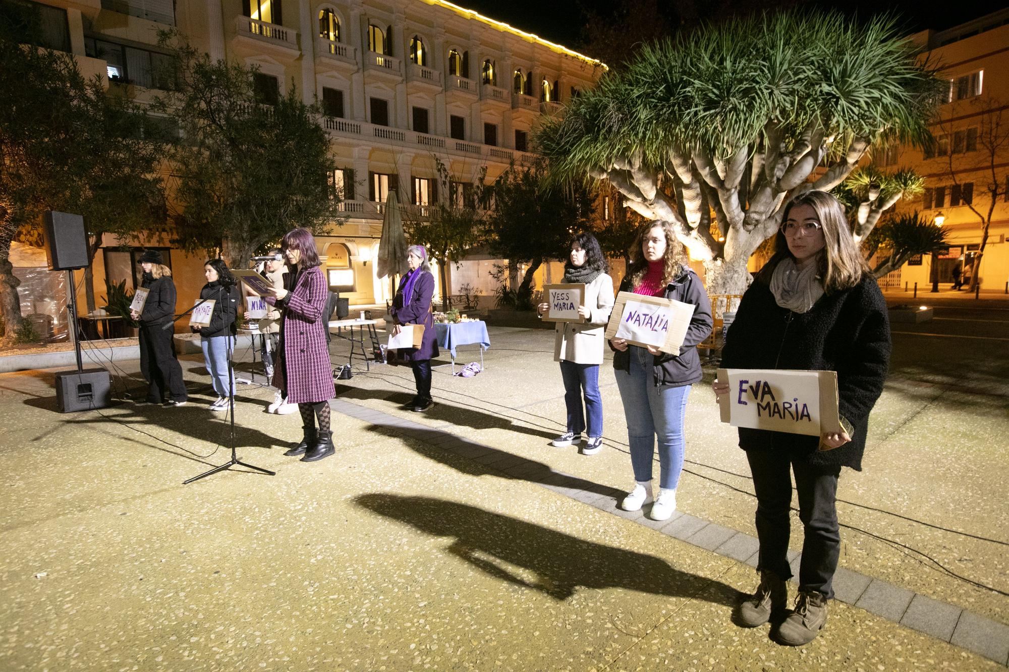 Manifestación contra el "terrorismo machista" en Ibiza