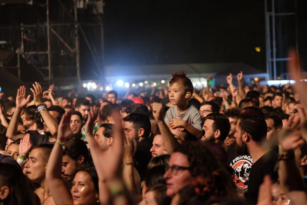 La Pegatina actúa en el festival Rabolagartija