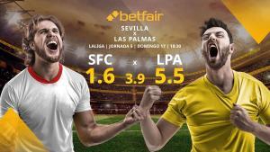 Sevilla FC vs. UD Las Palmas: horario, TV, estadísticas, clasificación y pronósticos