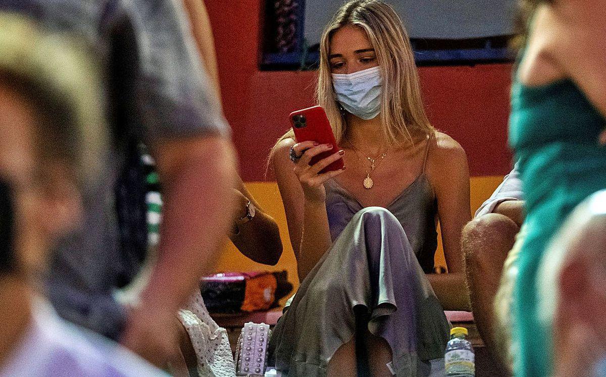 Ana Soria, durante la faena.