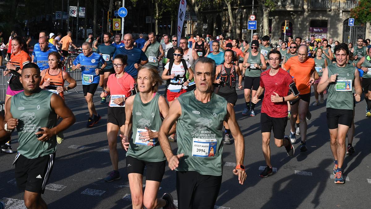 La Cursa de la Mercè 2022 desciende por el paseo de Sant Joan