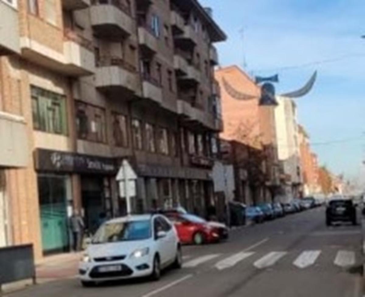 Avenida de León en Benavente.
