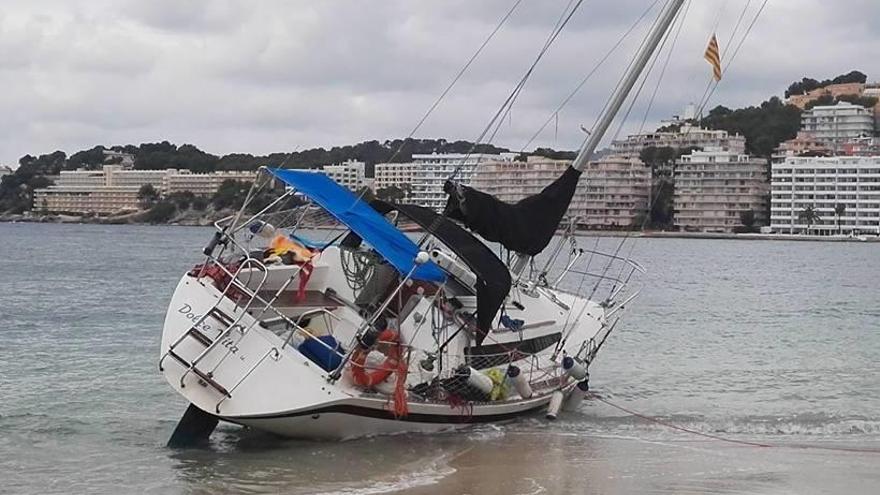 Once días encallado en Santa Ponça