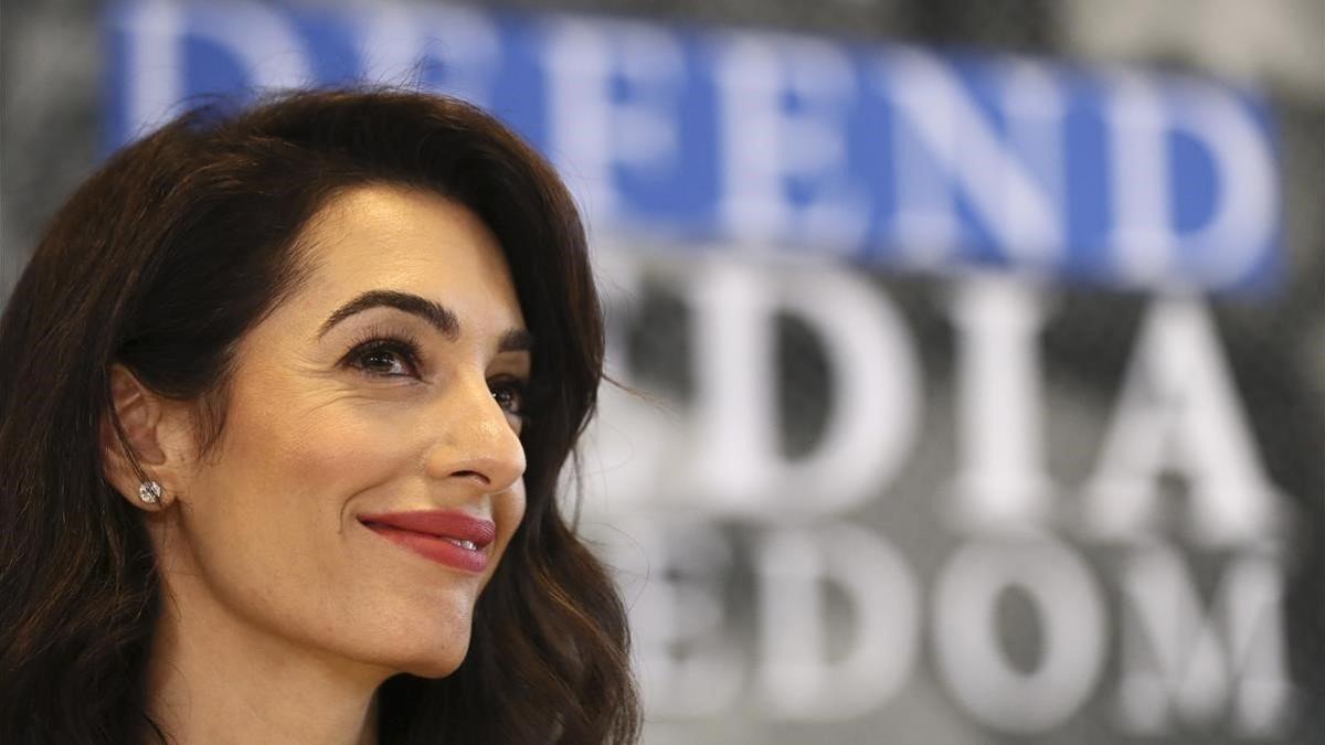 La abogada Amal Clooney.