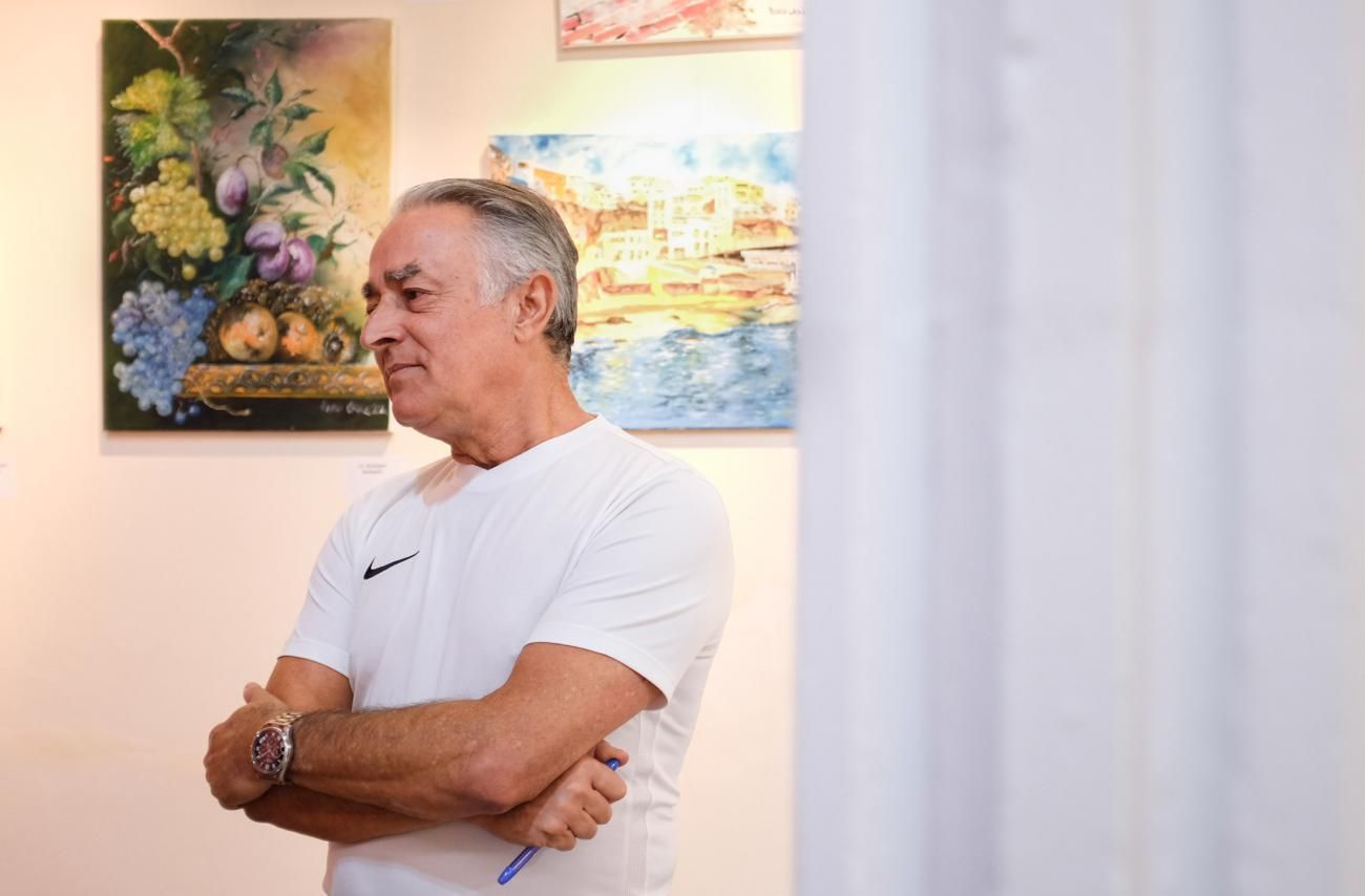 Exposición de pintura de Pedro Cruz en la sala sabor de Gáldar