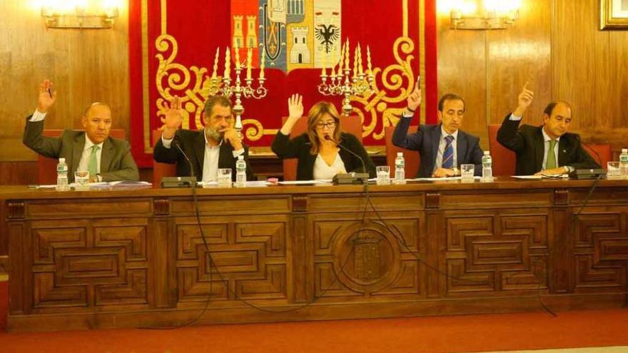 Momento de la aprobación de la moción en defensa de la tauromaquia.