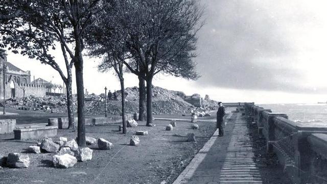 Las ruinas tras la destrucción del templo.  | MUSÉU DEL PUEBLU D’ASTURIES
