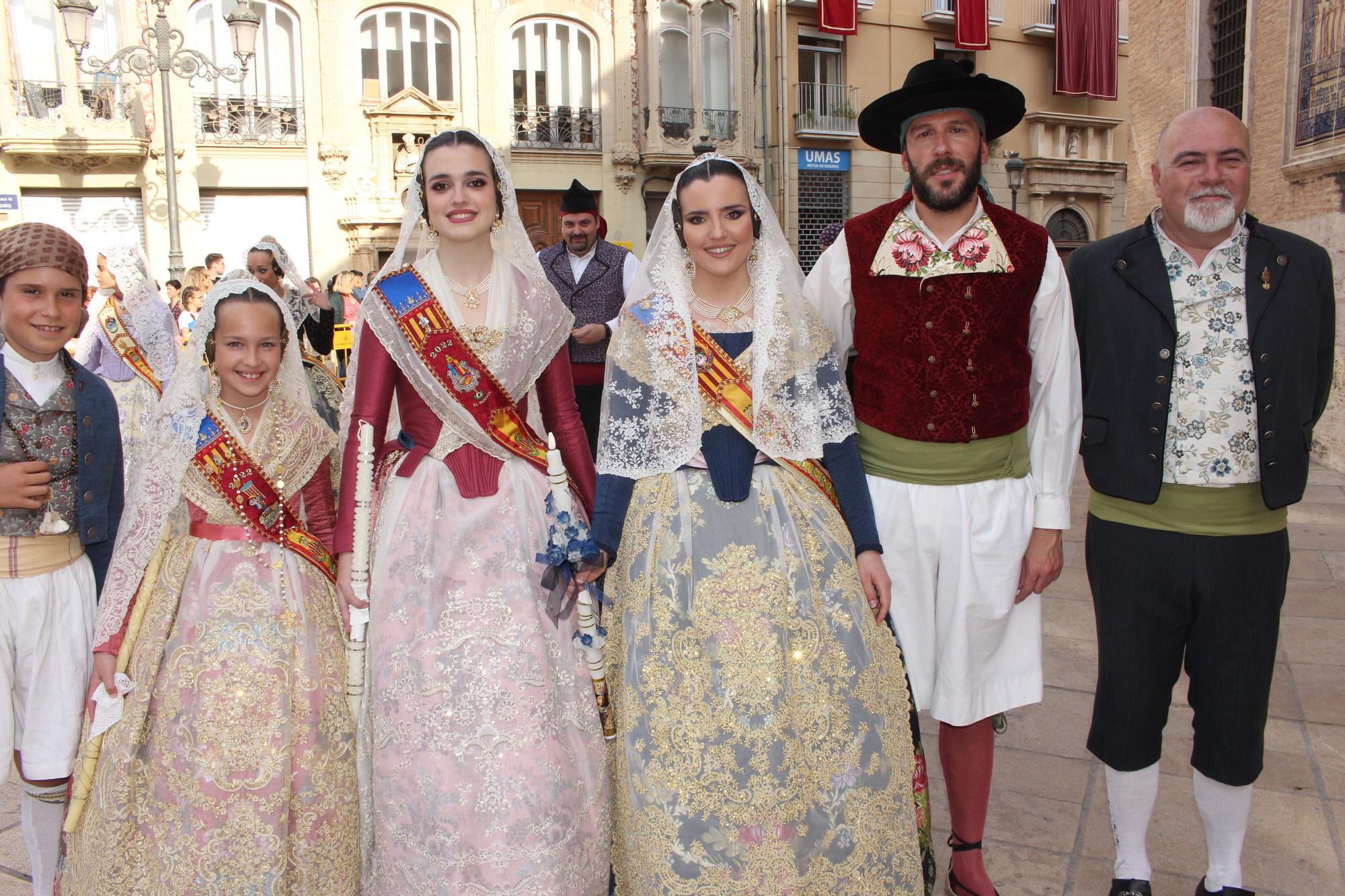 La fuerza de las Fallas en la Procesión de la Virgen (I)