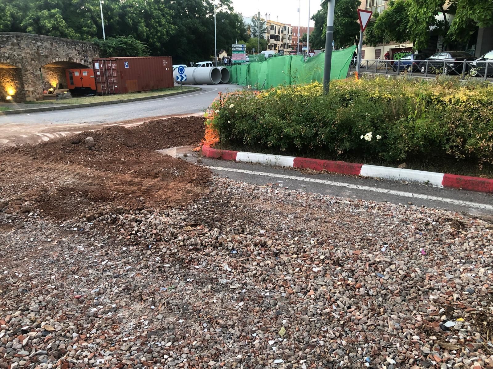 Así avanzan las obras en el puente de San Francisco de Cáceres