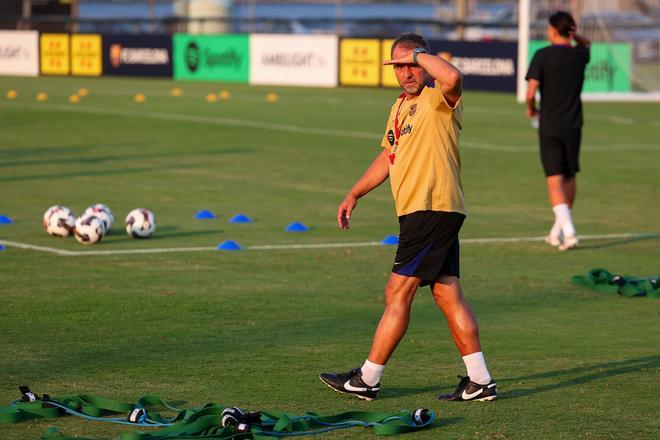 Así ha sido el entrenamiento del Barça en la Base Naval de la Marina de Annapolis para preparar el clásico