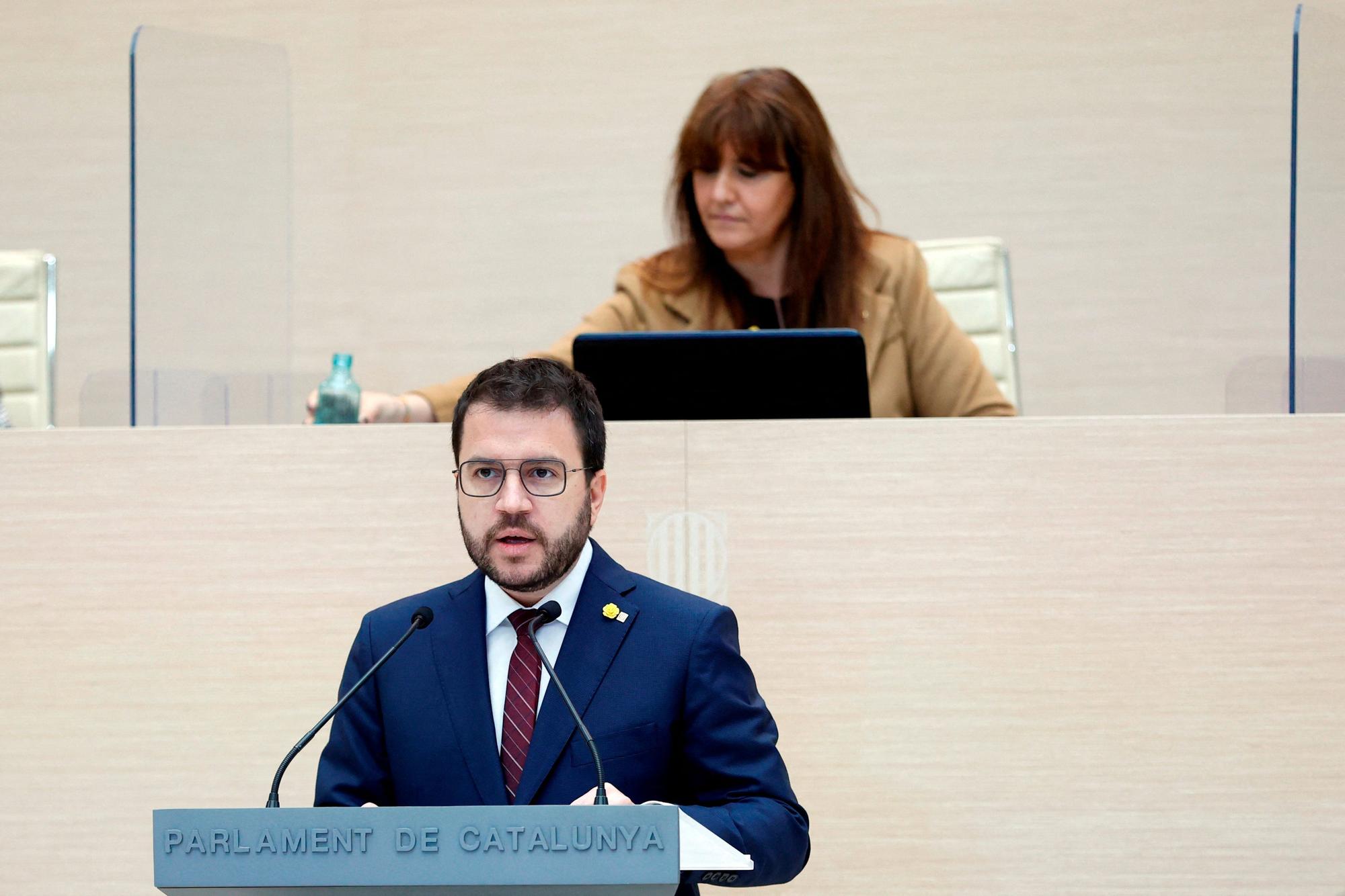 Pere Aragonès y Laura Borràs