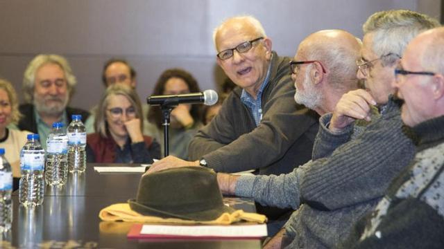 Un moment de l'acte d'homenatge.