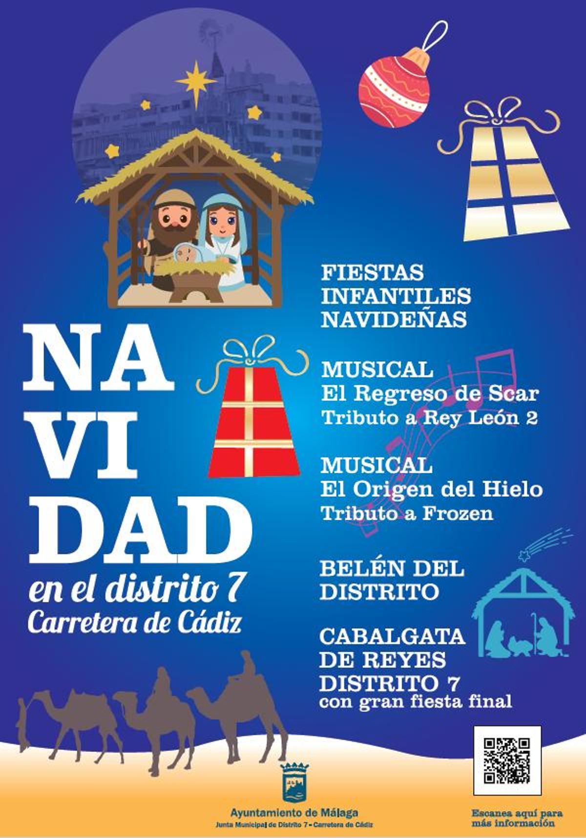 Cartel de navidad Carretera de Cádiz