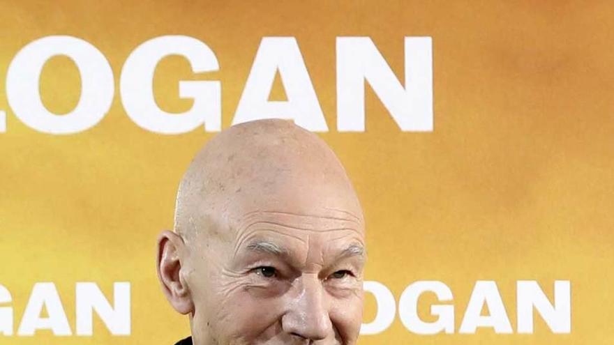 Patrick Stewart, ayer en Madrid.