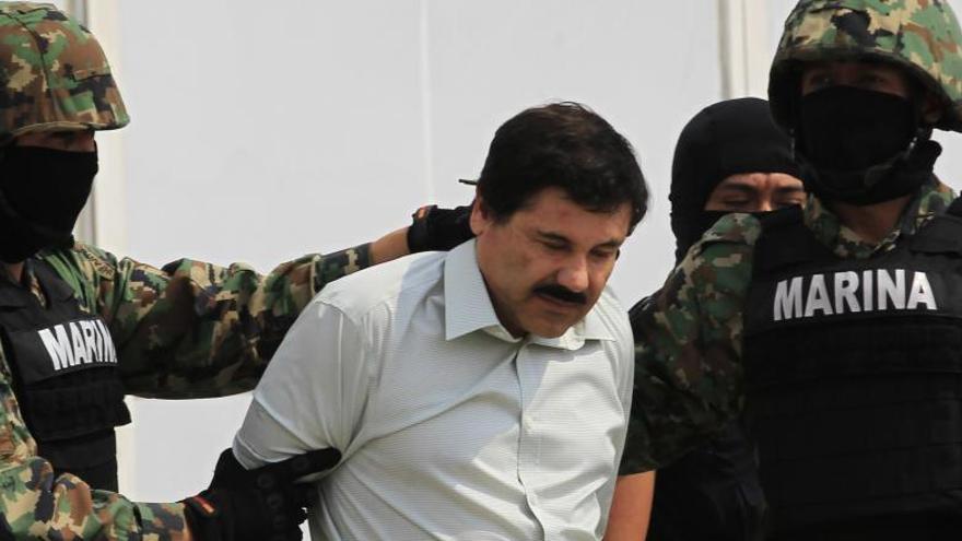&#039;El Chapo&#039; Gúzman durante su detención en 2014.