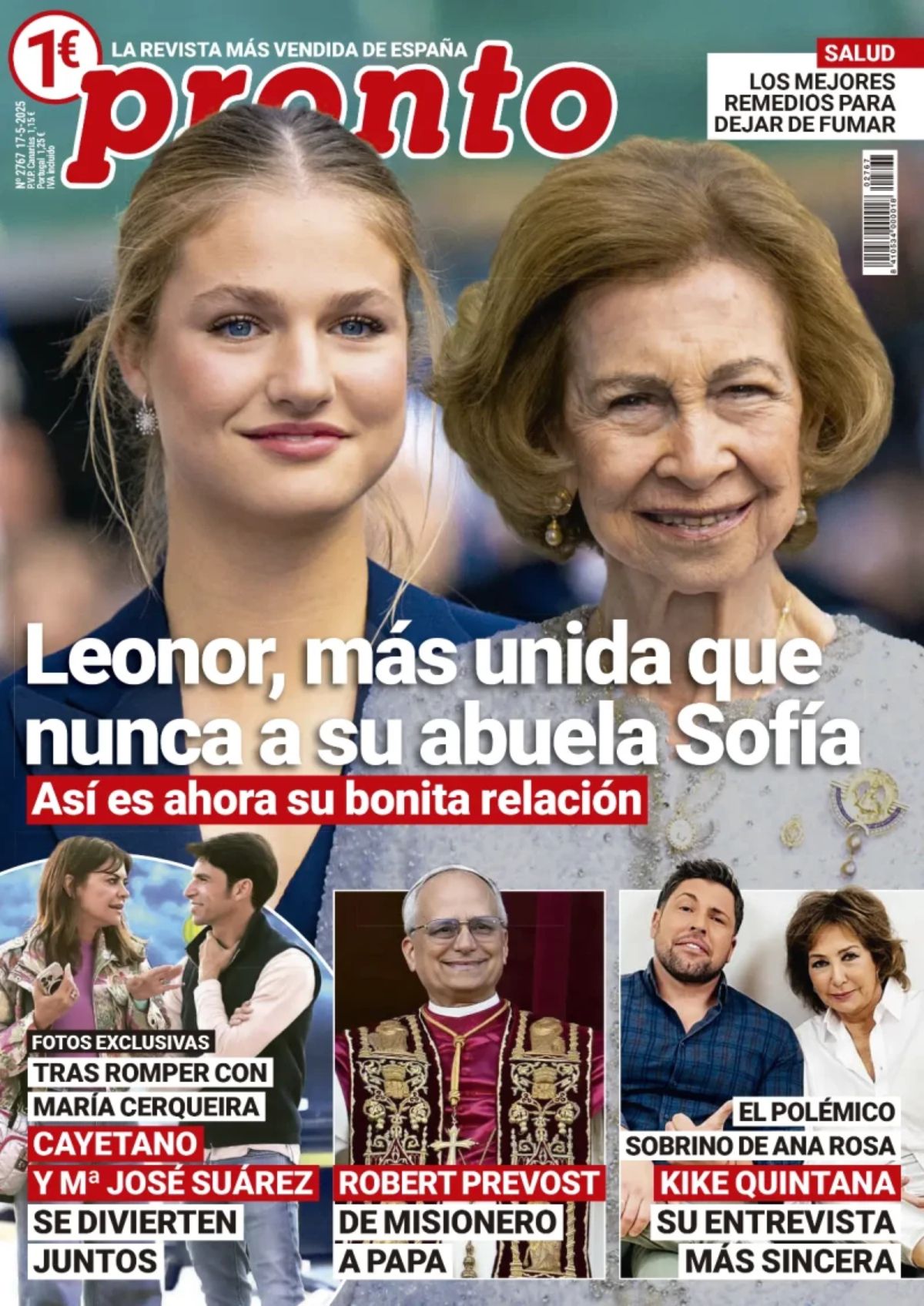Portada de Pronto del 15 de mayo de 2025