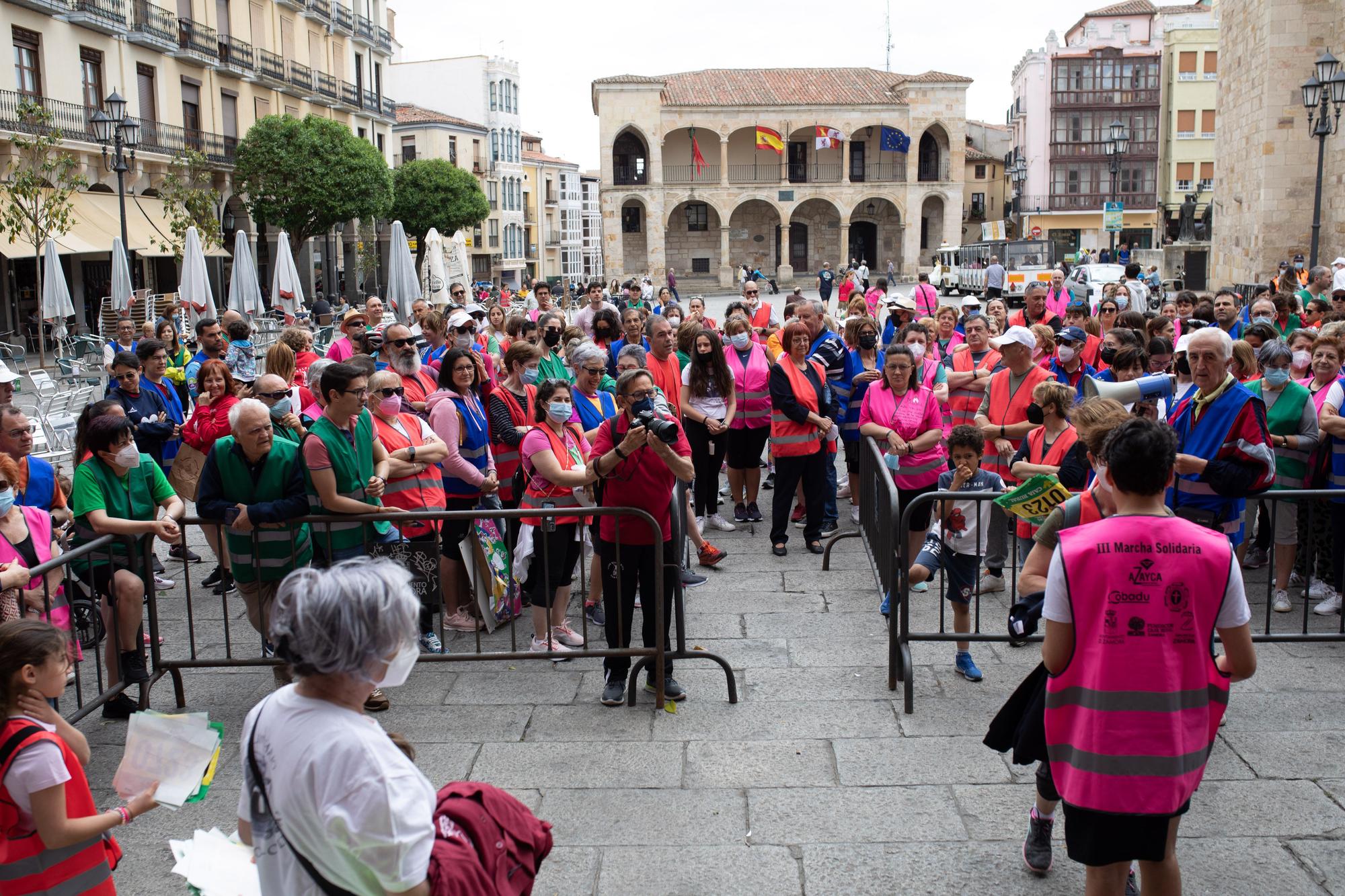 Marcha solidaria a favor de pacientes oncológicos de Zamora organizada por Azayca