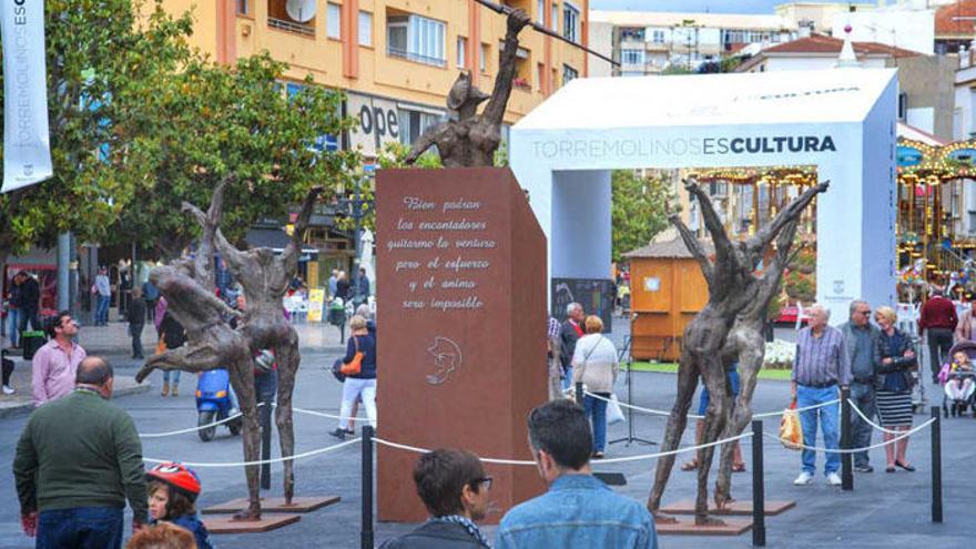 Imagen de la exposición sobre El Quijote de Aurelio Teno.