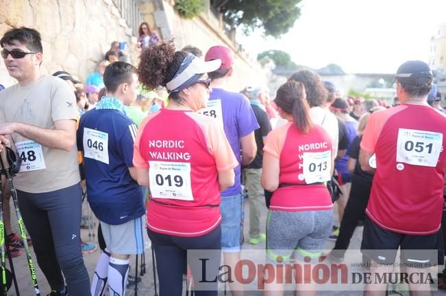 Marcha Nórdica en la mota del río Segura