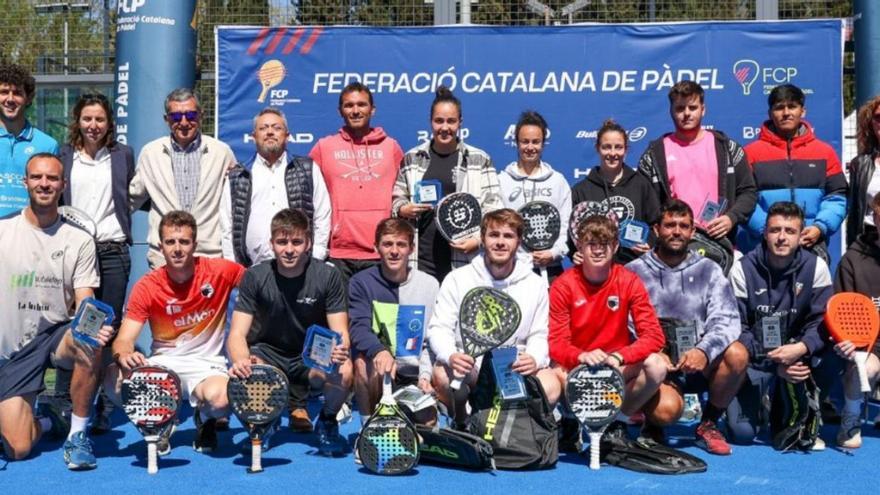 Els campions del primer Super Gran Slam de pàdel, celebrat al Club Tennis Figueres. | FCPADEL