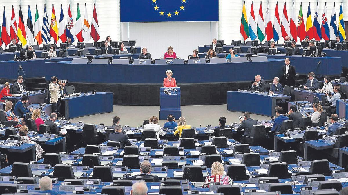 Vista de la sede en Estrasburgo del Parlamento Europeo.