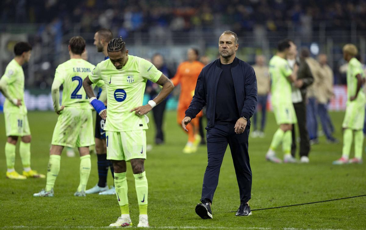 Hansi Flick, tras el KO en San Siro