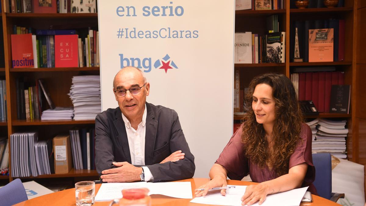 Avia Veira y Francisco Jorquera, concejales del BNG.