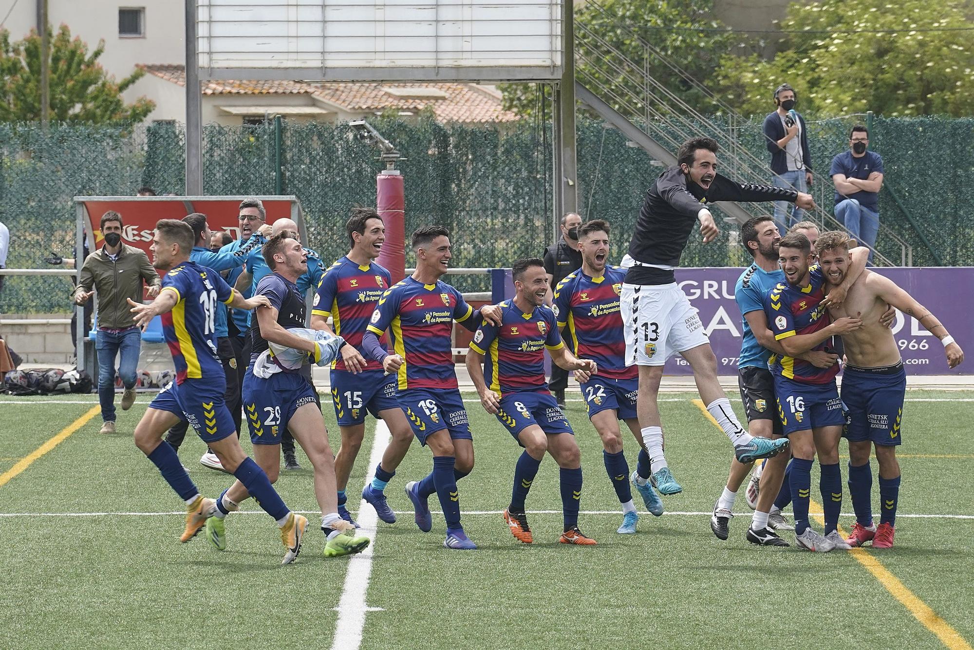 El Llagostera és de Primera RFEF (3-3)