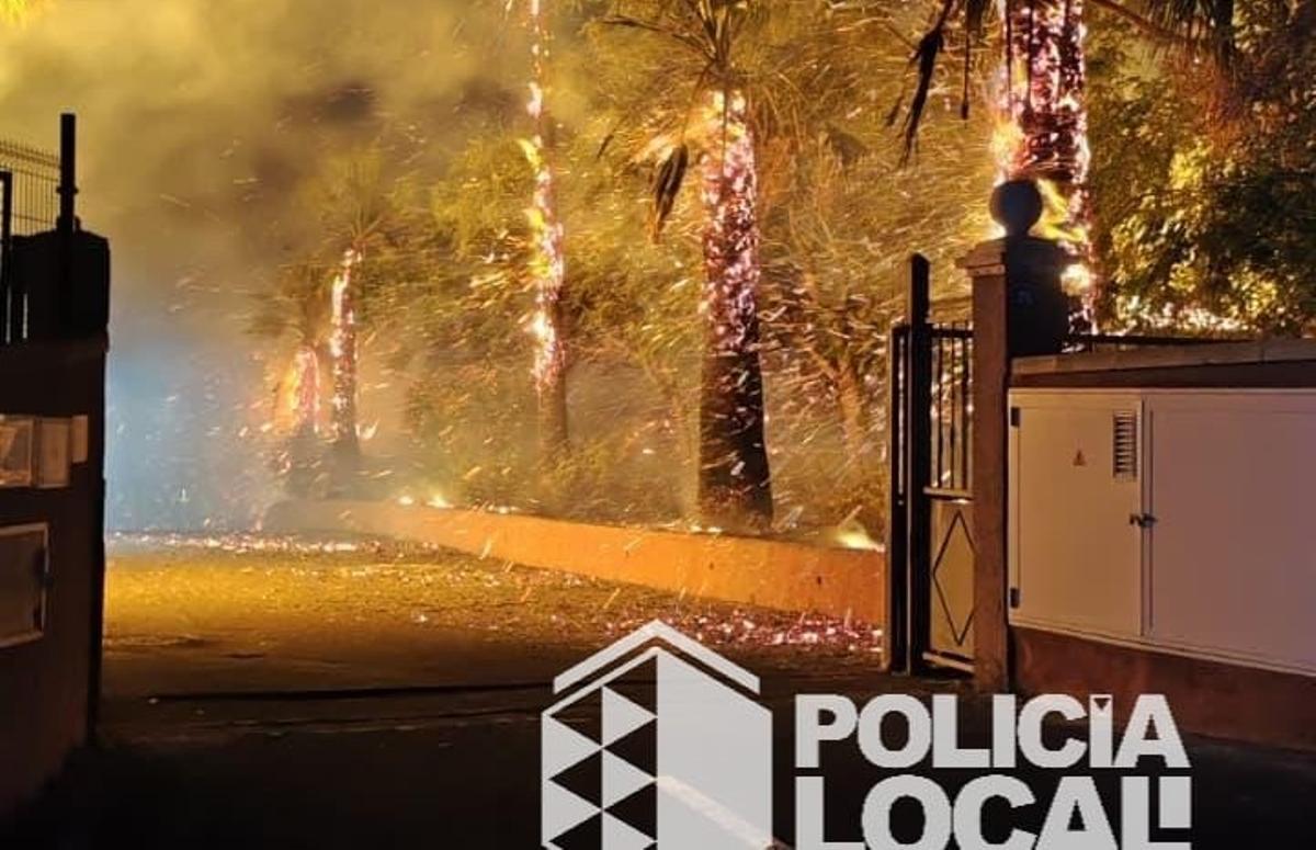 Imagen del incio del incendio