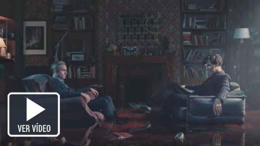 Benedict Cumberbatch y Martin Freeman, frente a frente en &#039;Sherlock&#039;.