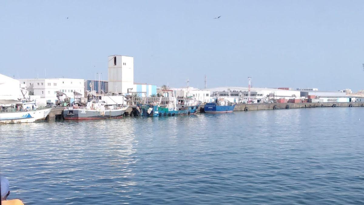 El muelle de Nuadibú, en Mauritania. Cedida