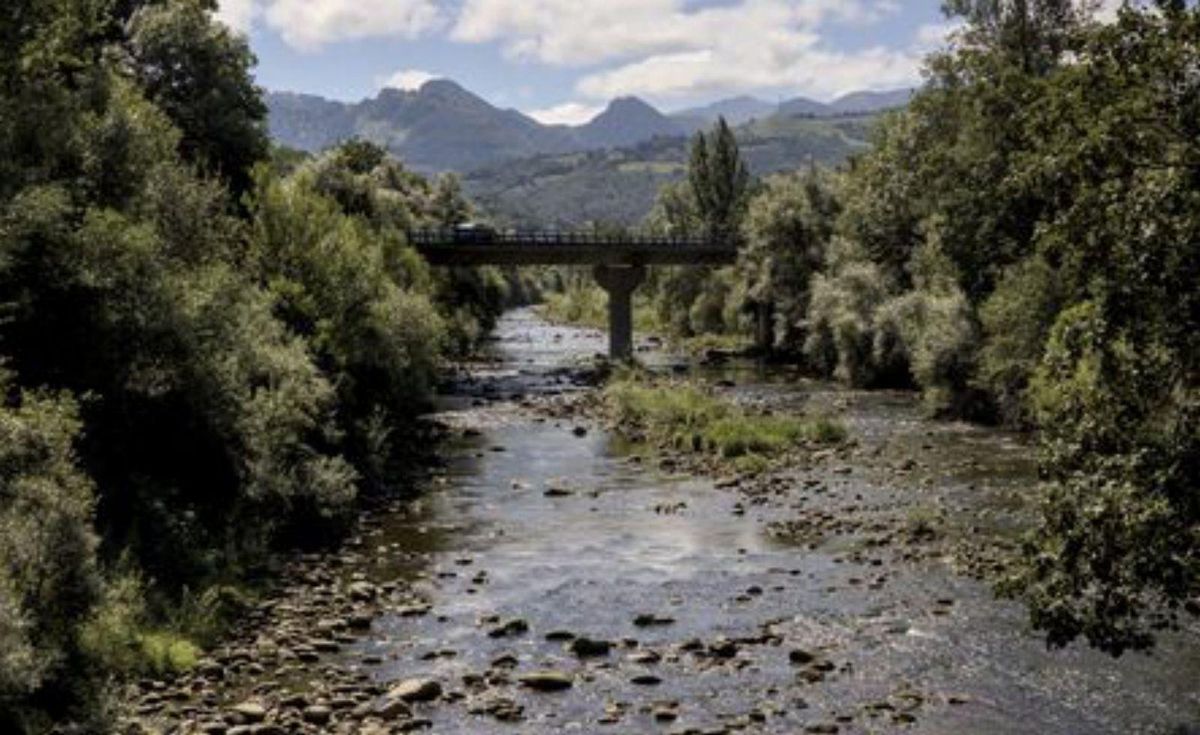 Los embalses, llenos al 88% y el río Nalón, casi vacío: "Es un pedregal"