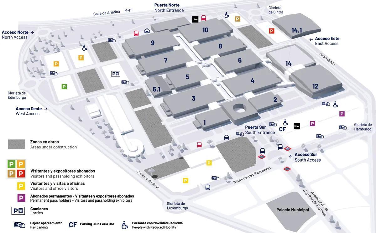 Parking y Accesos Ifema Madrid