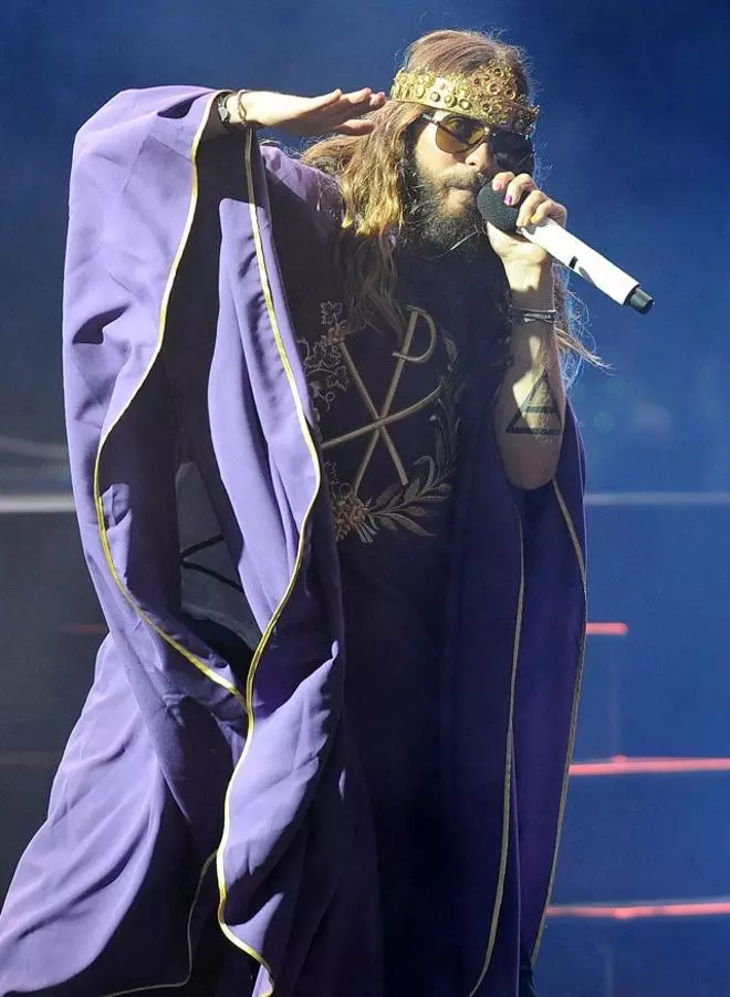 Las pintas de Jared Leto en su último concierto
