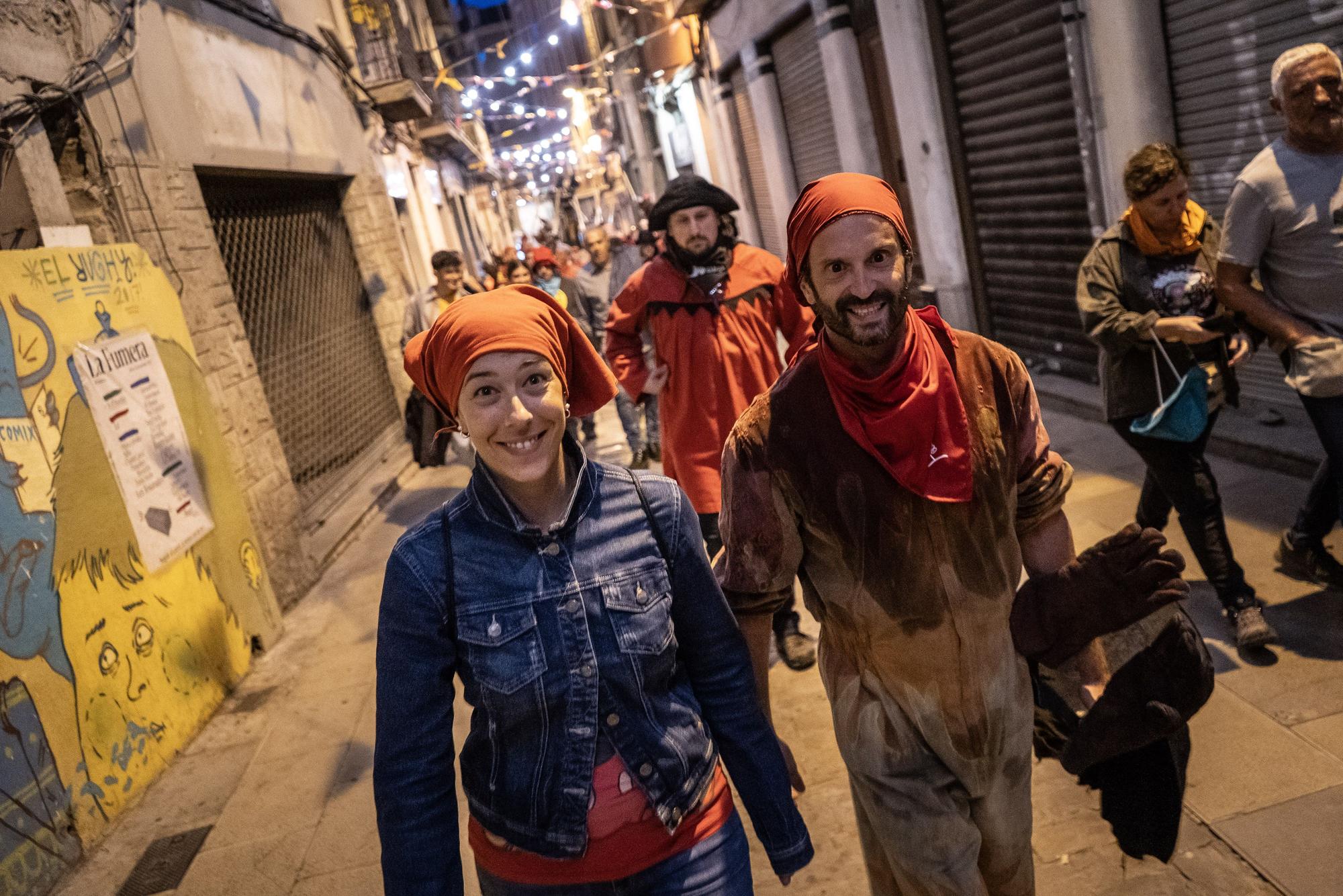 Un Correfoc multitudinari omple de pólvora i gresca el centre històric de Manresa