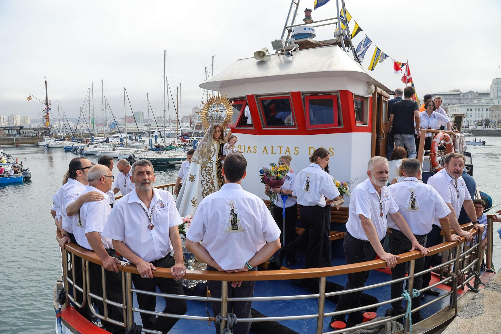 Procesión de la Virgen del Carmen en A Coruña