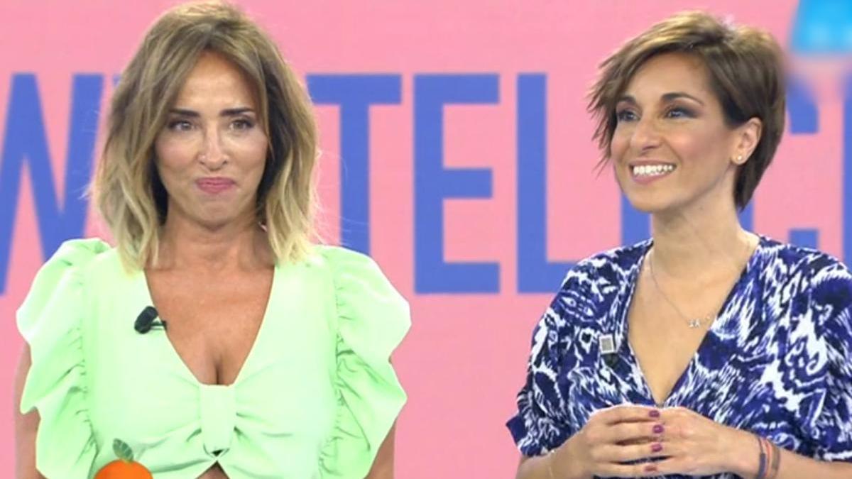 María Patiño y Adela González en ’Sálvame’.