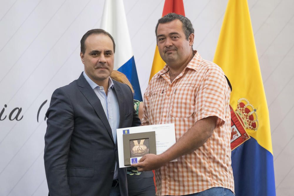 Entrega de premios a los mejores quesos y vinos de Gran Canaria