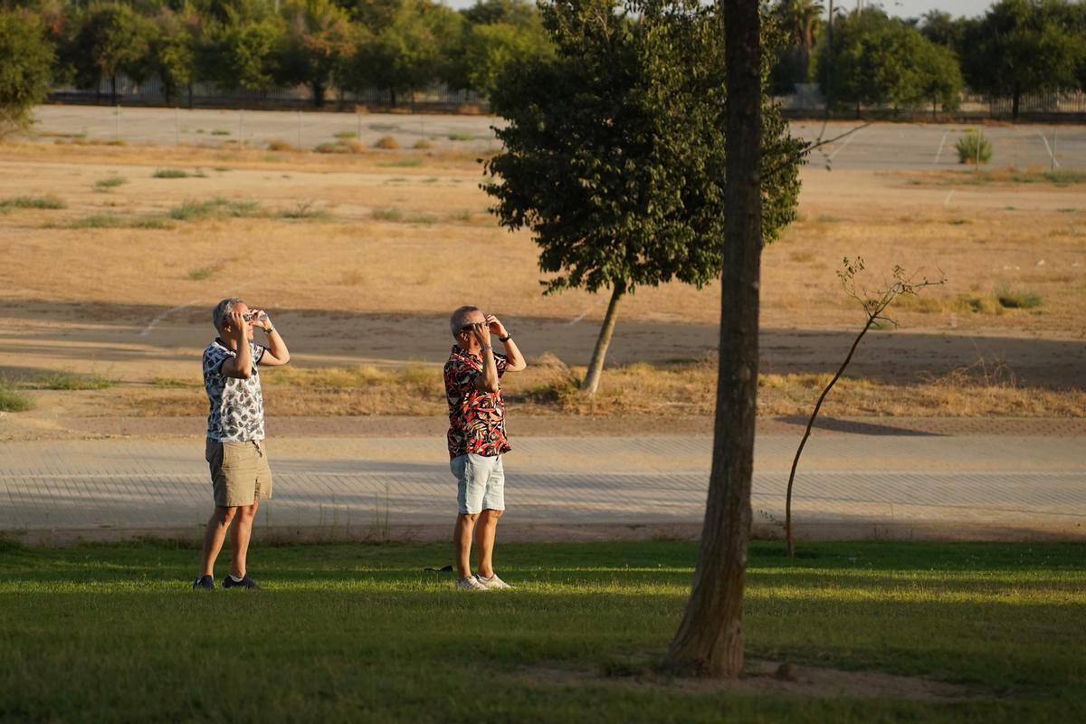 En imágenes: así han vivido los sevillanos el eclipse solar