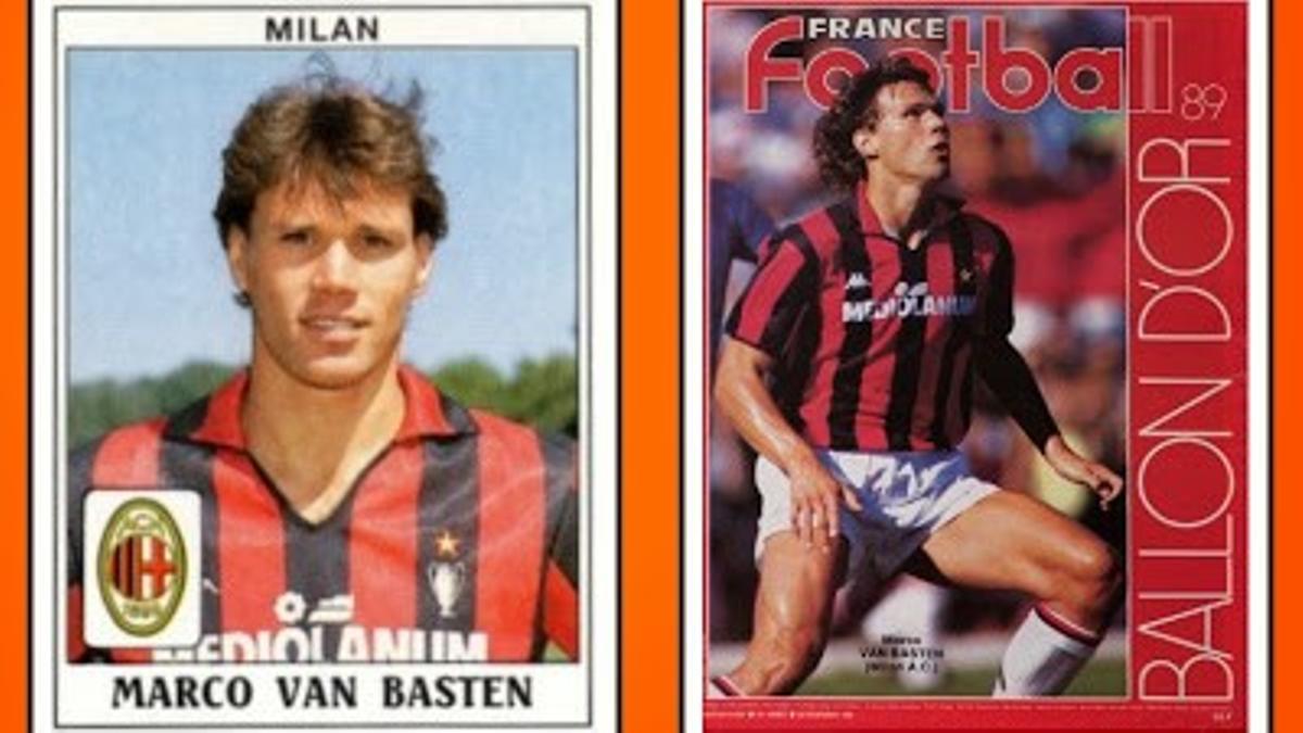 Van Basten, balón de Oro en 1989 con la camiseta del Milan. 