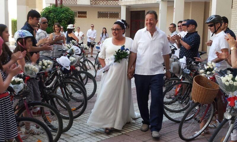 Una boda, a dos ruedas