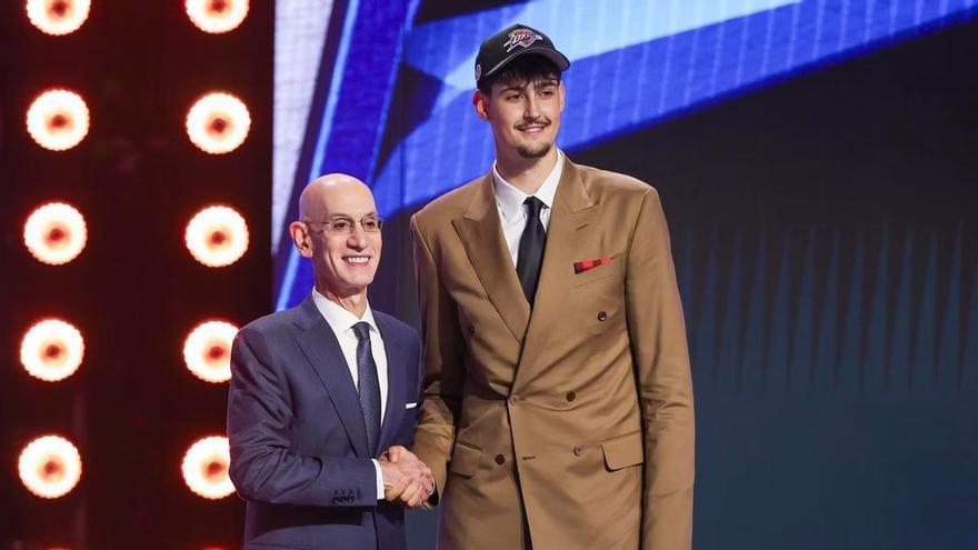 Así fue la elección de Aday Mara en el draft de la NBA